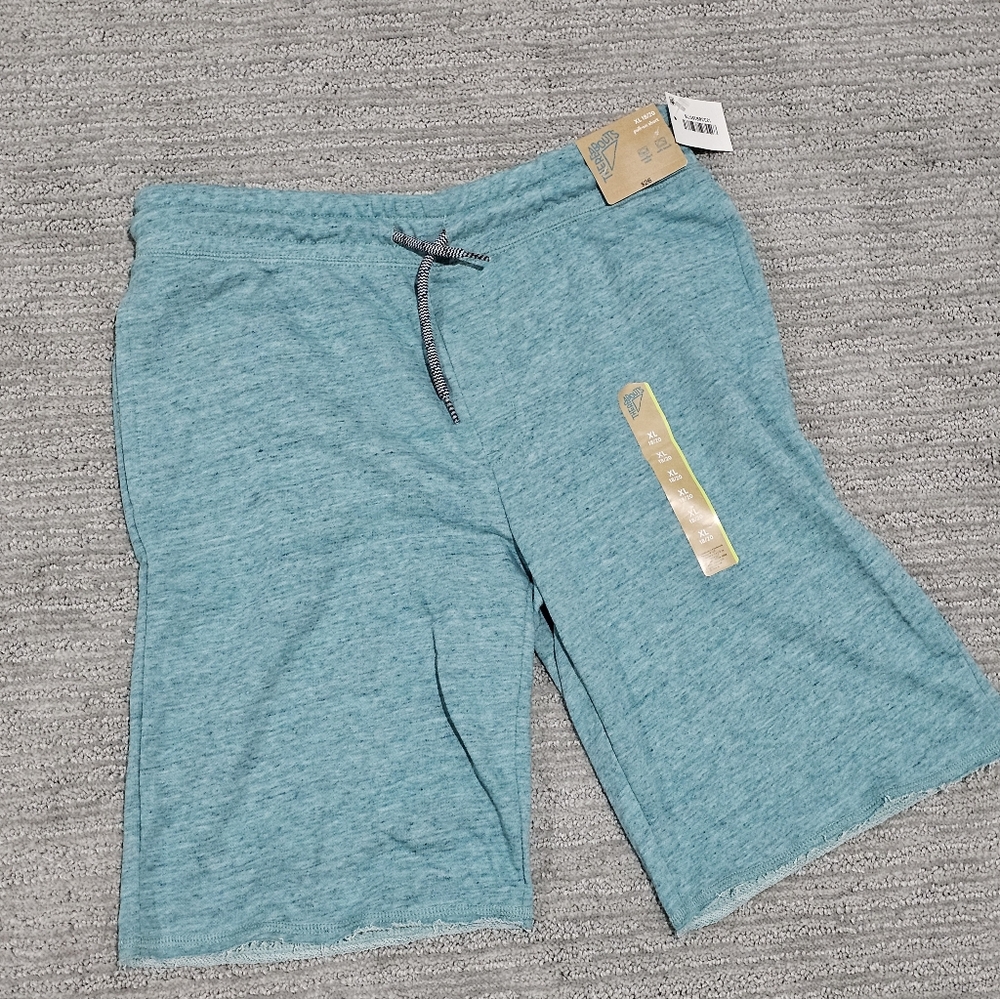 Boys Teal Cotton Shorts